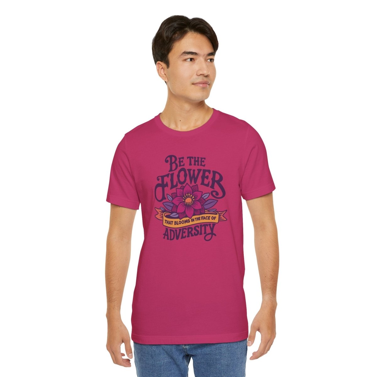 Flower Blooms Adversity | Mental Health Shirt - Self - Care Shirts