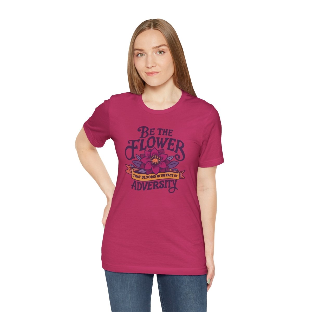 Flower Blooms Adversity | Mental Health Shirt - Self - Care Shirts