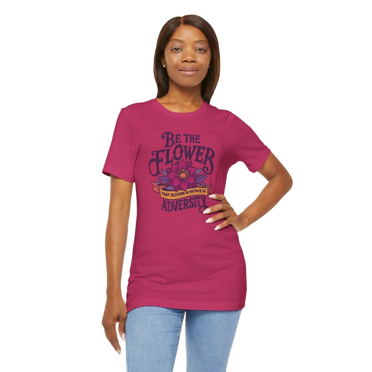 Flower Blooms Adversity | Mental Health Shirt - Self - Care Shirts