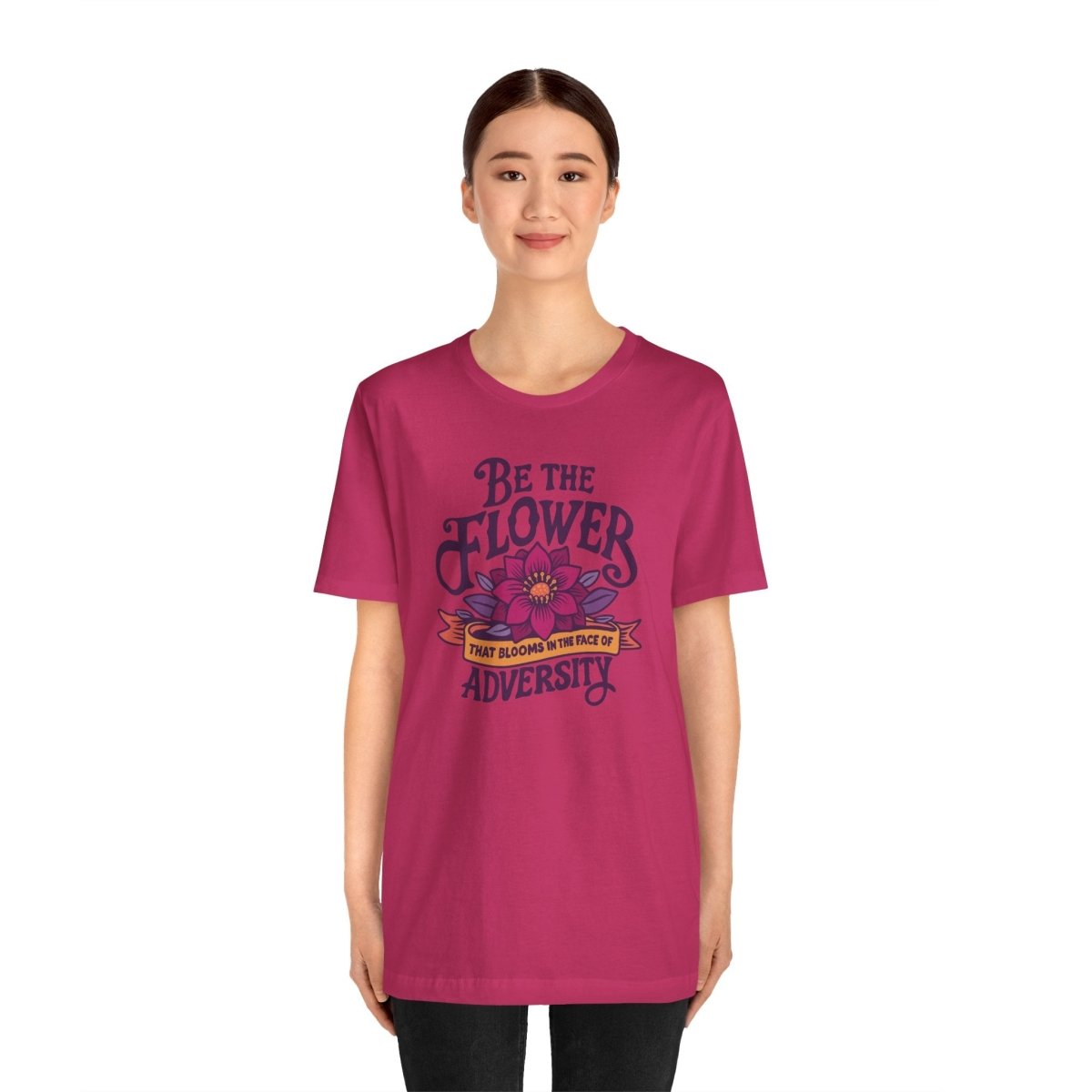 Flower Blooms Adversity | Mental Health Shirt - Self - Care Shirts