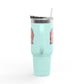 Fueled by Therapy and Coffee Insulated Travel Mug, 40 oz - Self - Care Shirts
