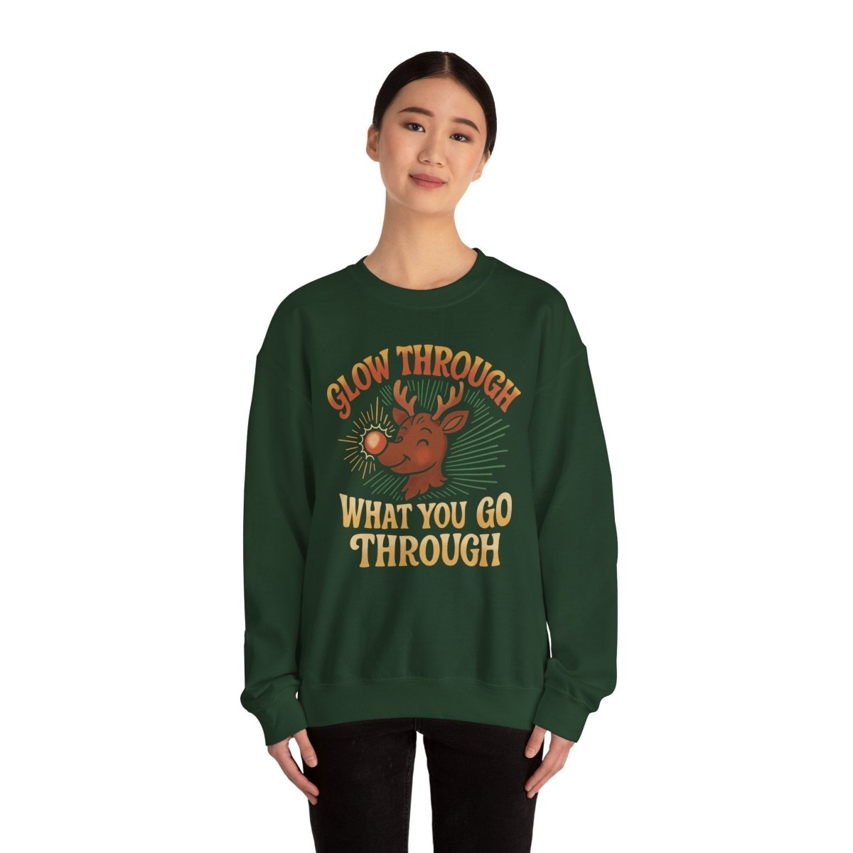 Glow Through What You Go Through Sweatshirt - Self - Care Shirts