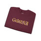 Grateful | Embroidered Mental Health Sweatshirt - Self - Care Shirts