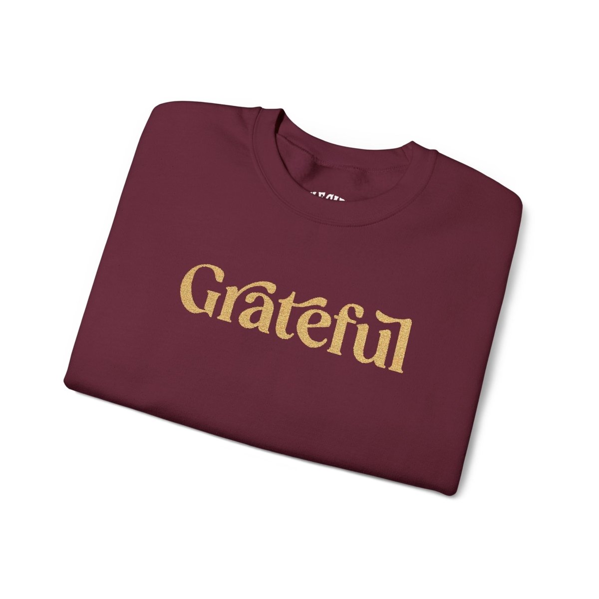 Grateful | Embroidered Mental Health Sweatshirt - Self - Care Shirts