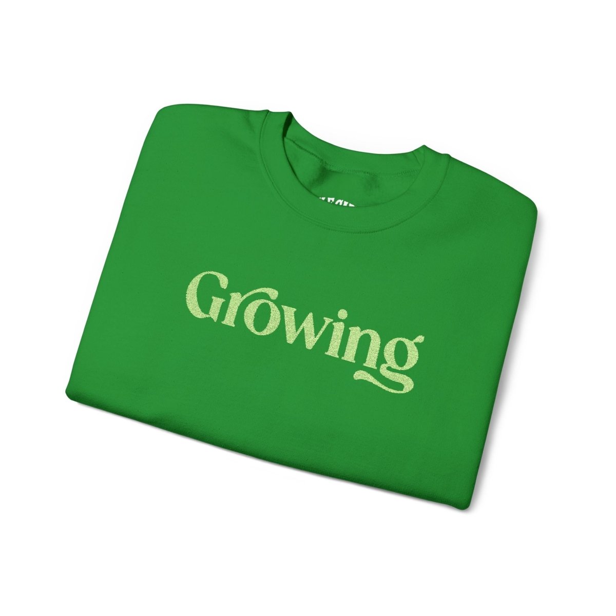 Growing | Embroidered Mental Health Sweatshirt - Self - Care Shirts