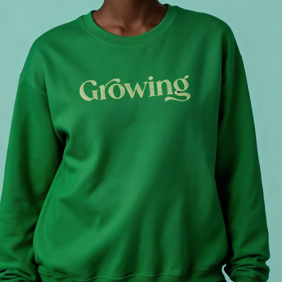 Growing Embroidered Sweatshirt - Self-Care Shirts