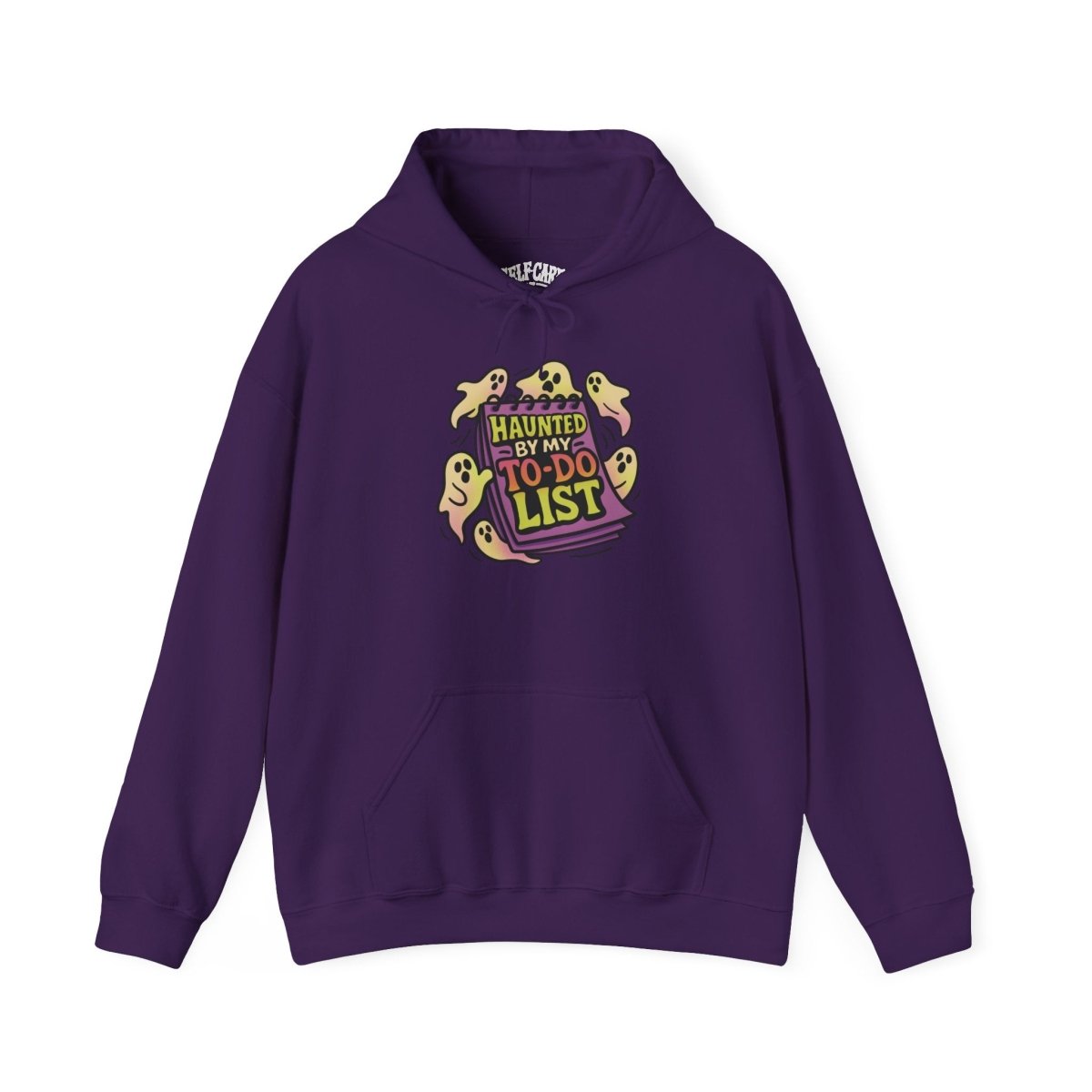 Haunted by My To-Do List funny Halloween anxiety mental health hoodie - Self-Care Shirts