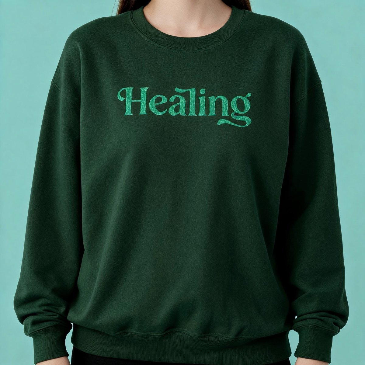 Healing Embroidered Sweatshirt - Self-Care Shirts