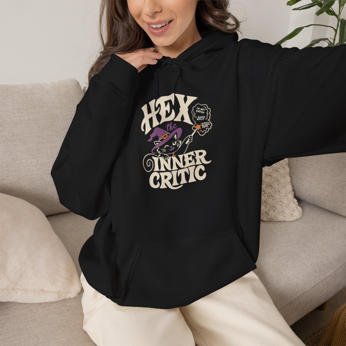 Hex the Inner Critic Hoodie - Self-Care Shirts