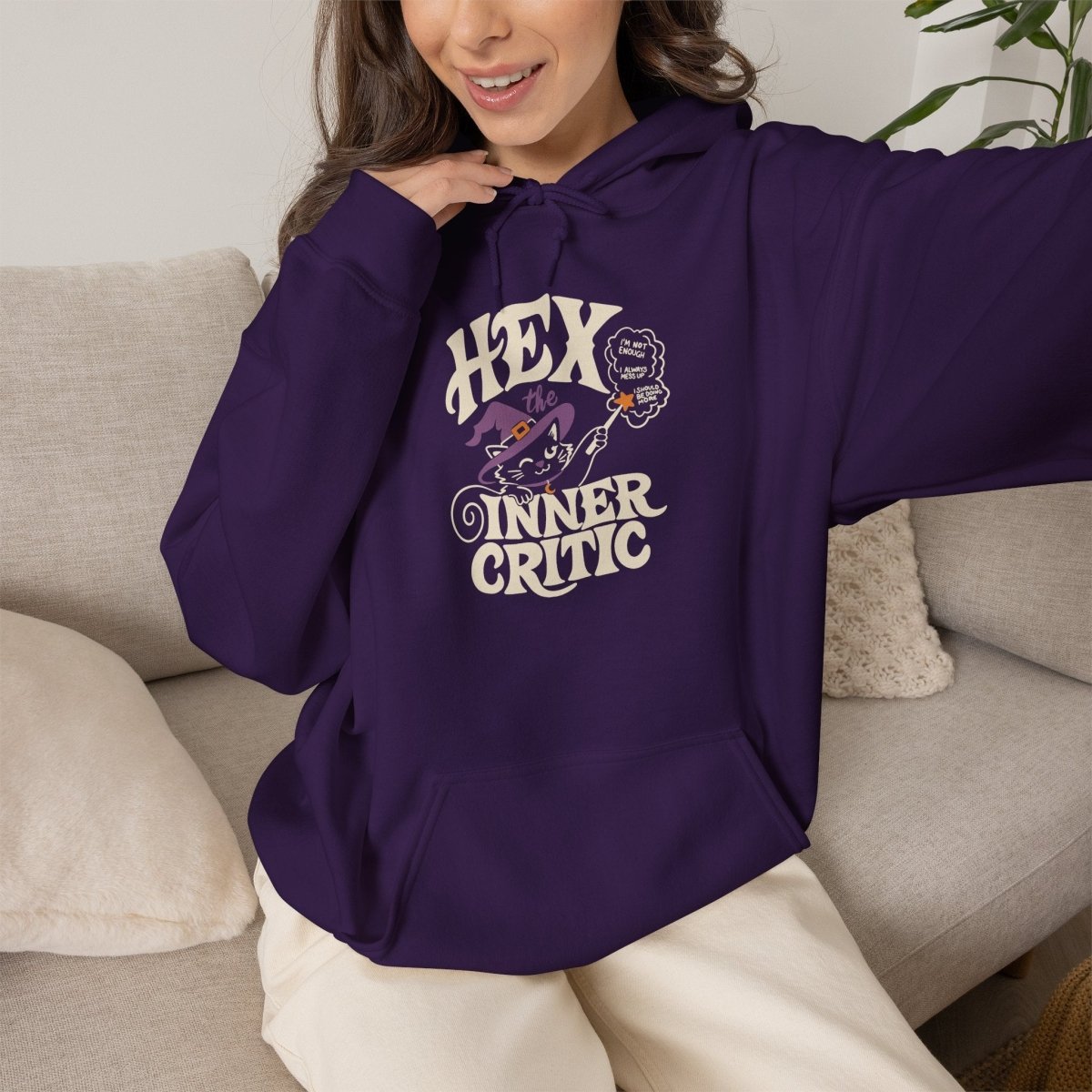Hex the Inner Critic Hoodie - Self-Care Shirts