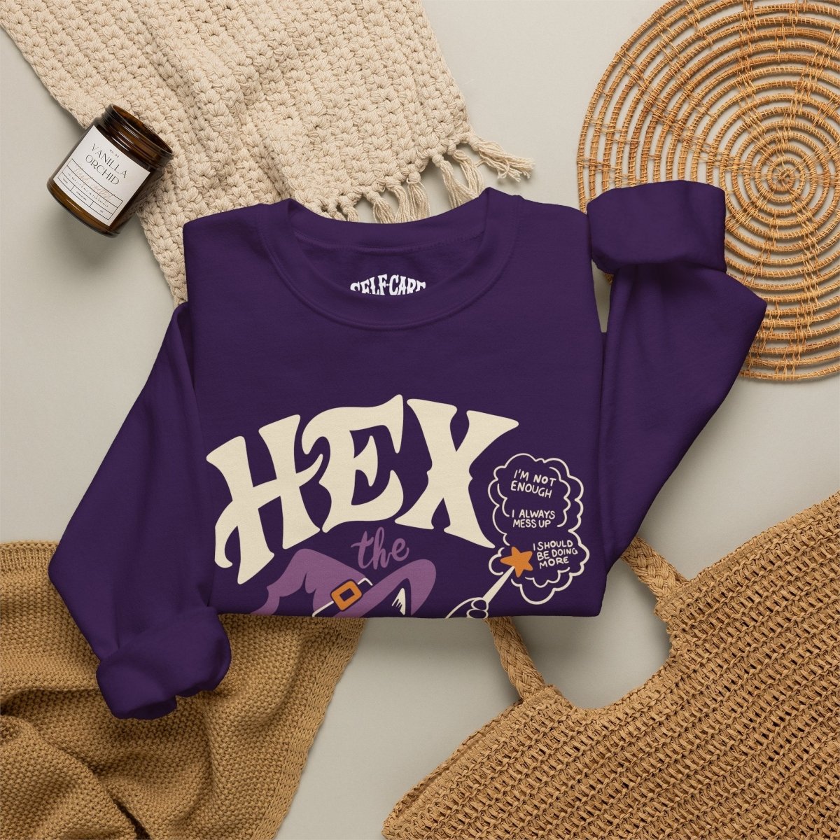 Hex the Inner Critic Sweatshirt - Self-Care Shirts