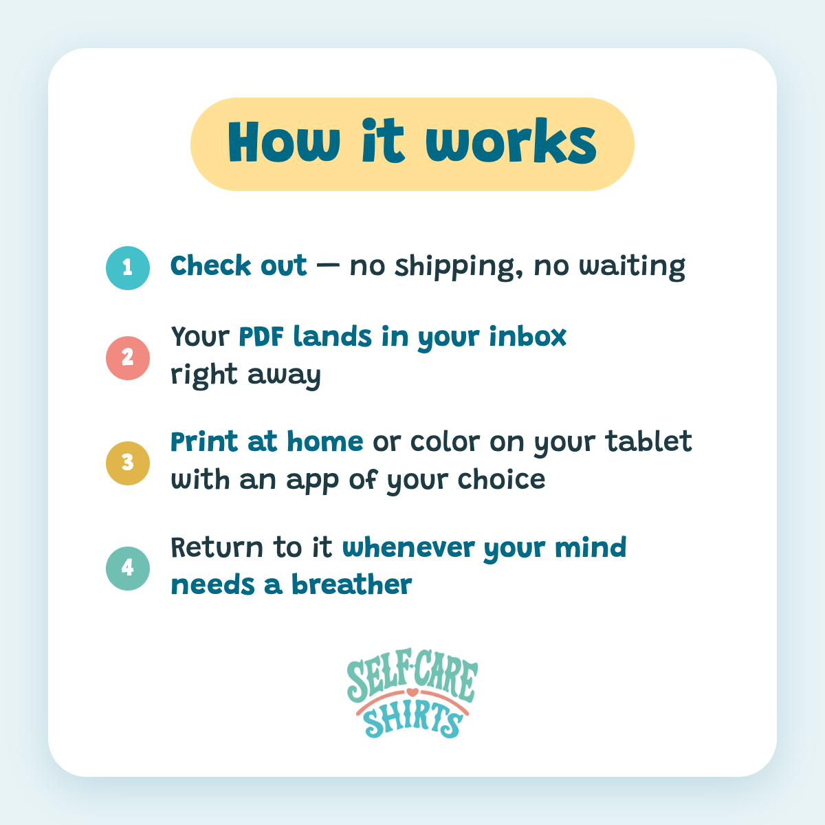 Printable Mental Health Coloring Book (Instant Download)