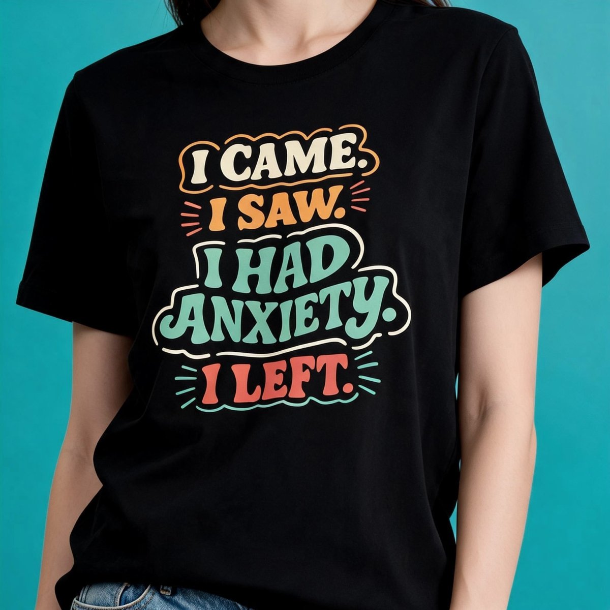 I Came, I Saw, I Had Anxiety, I Left Shirt - Self-Care Shirts