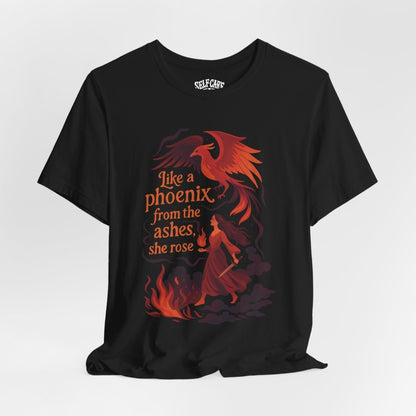 Like a Phoenix From the Ashes, She Rose | Mental Health Shirt - Self - Care Shirts