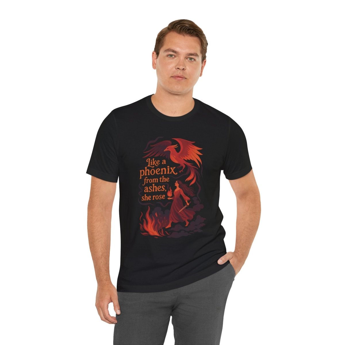 Like a Phoenix From the Ashes, She Rose | Mental Health Shirt - Self - Care Shirts