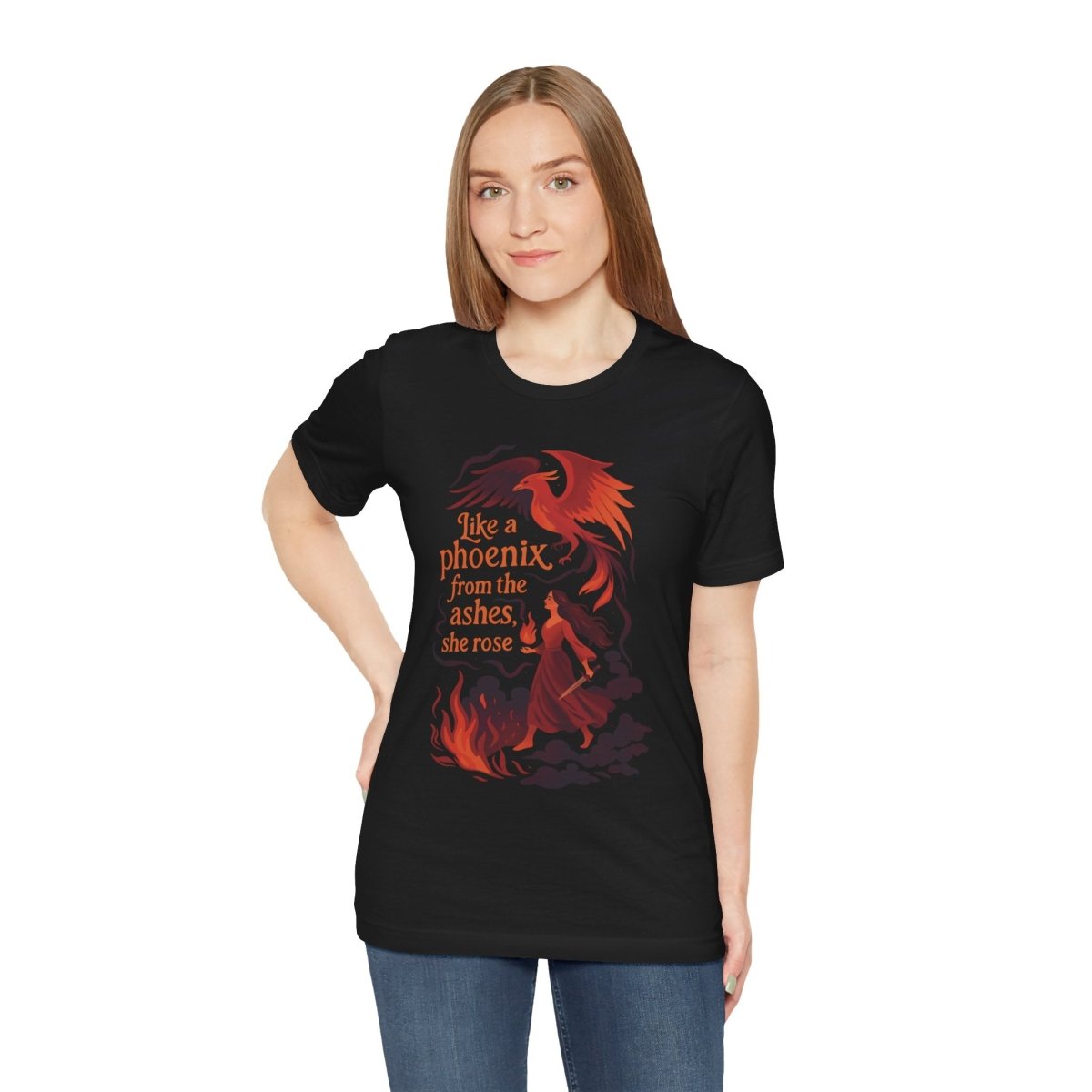 Like a Phoenix From the Ashes, She Rose | Mental Health Shirt - Self - Care Shirts