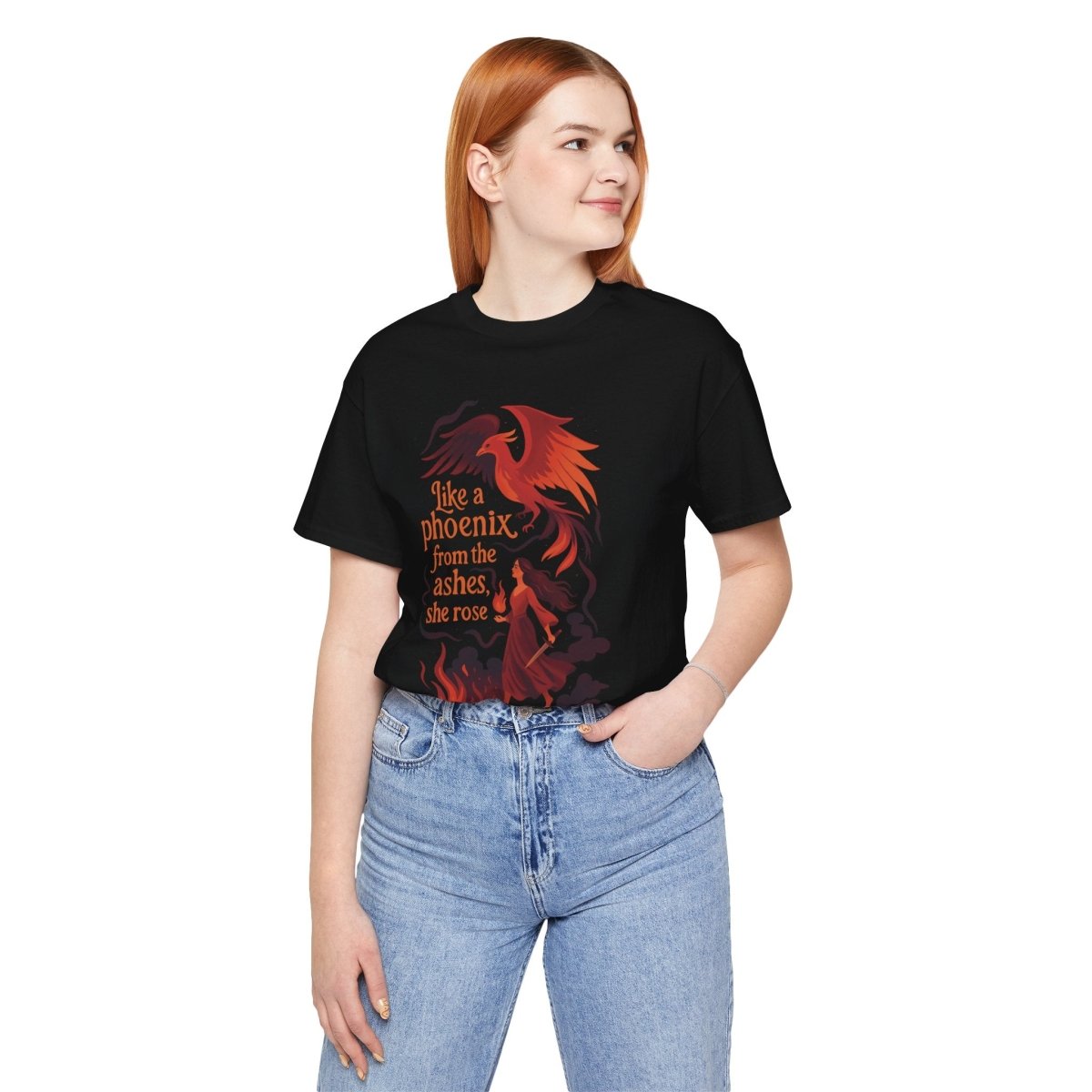 Like a Phoenix From the Ashes, She Rose | Mental Health Shirt - Self - Care Shirts