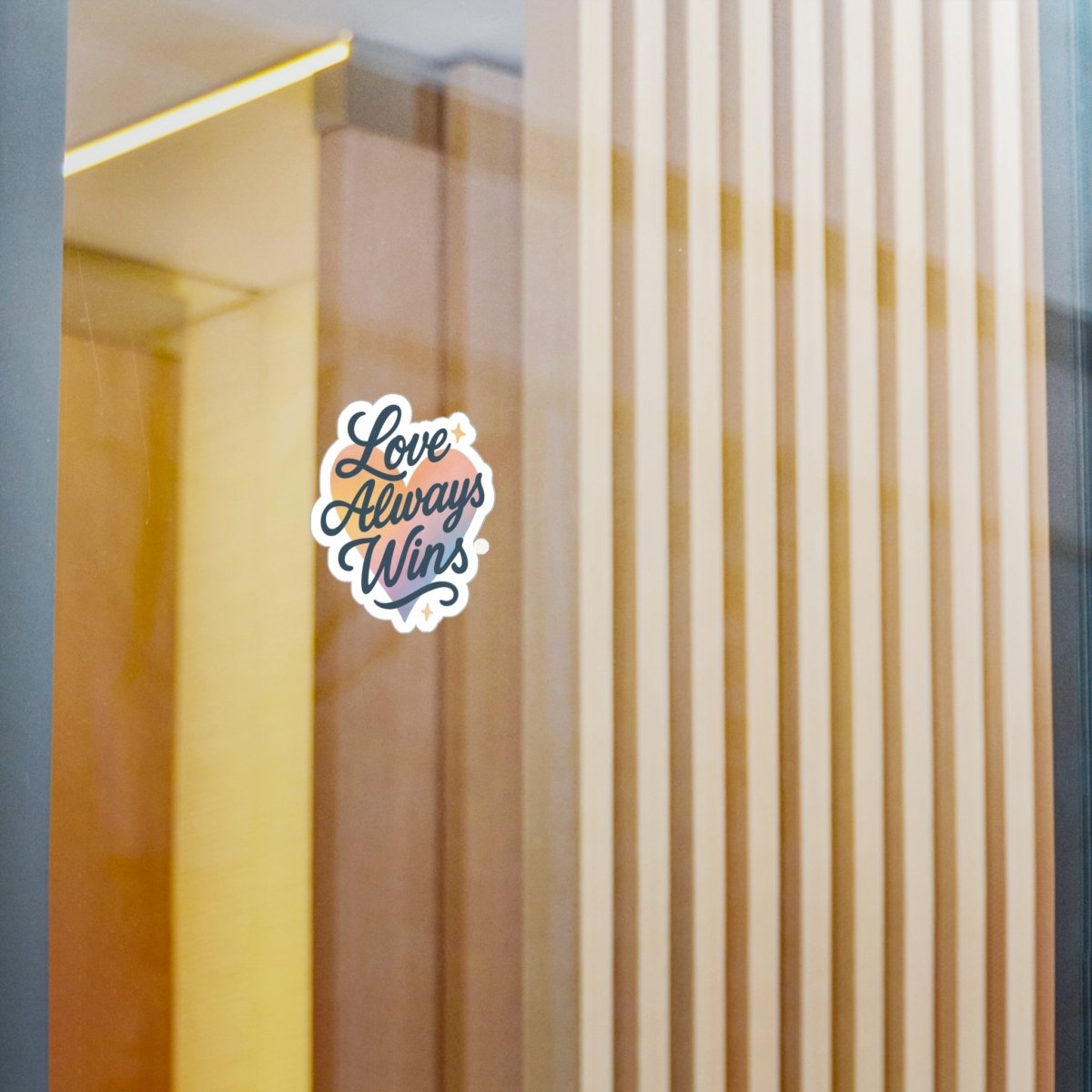 Love Always Wins Sticker - Self - Care Shirts
