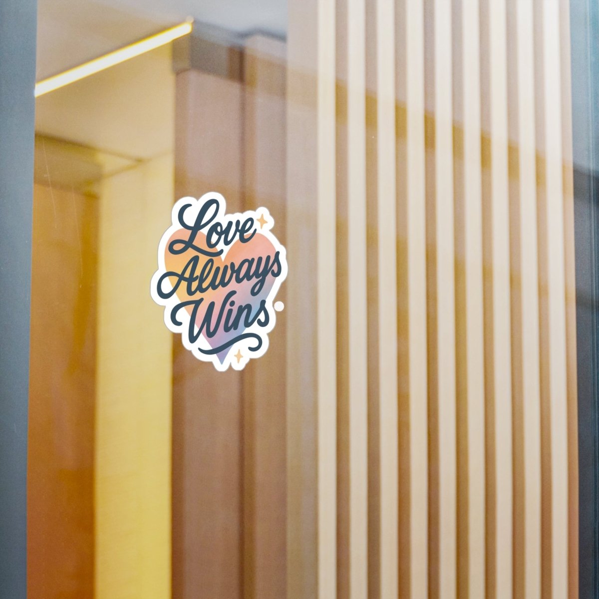 Love Always Wins Sticker - Self - Care Shirts