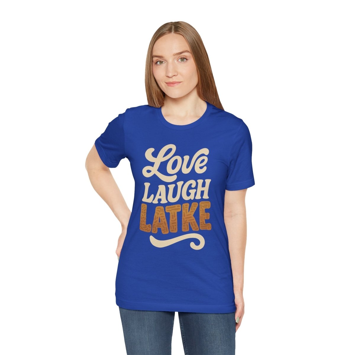 Love, Laugh, Latke | Hanukkah Mental Health Shirt - Self - Care Shirts