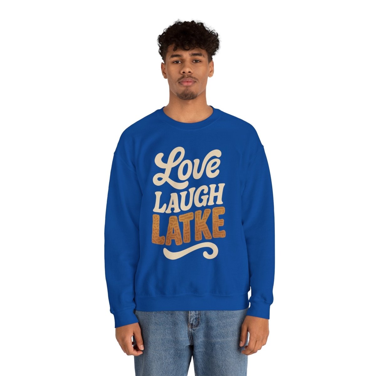 Love, Laugh, Latke | Mental Health Sweatshirt - Self - Care Shirts