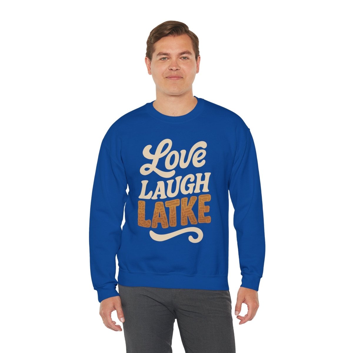 Love, Laugh, Latke | Mental Health Sweatshirt - Self - Care Shirts