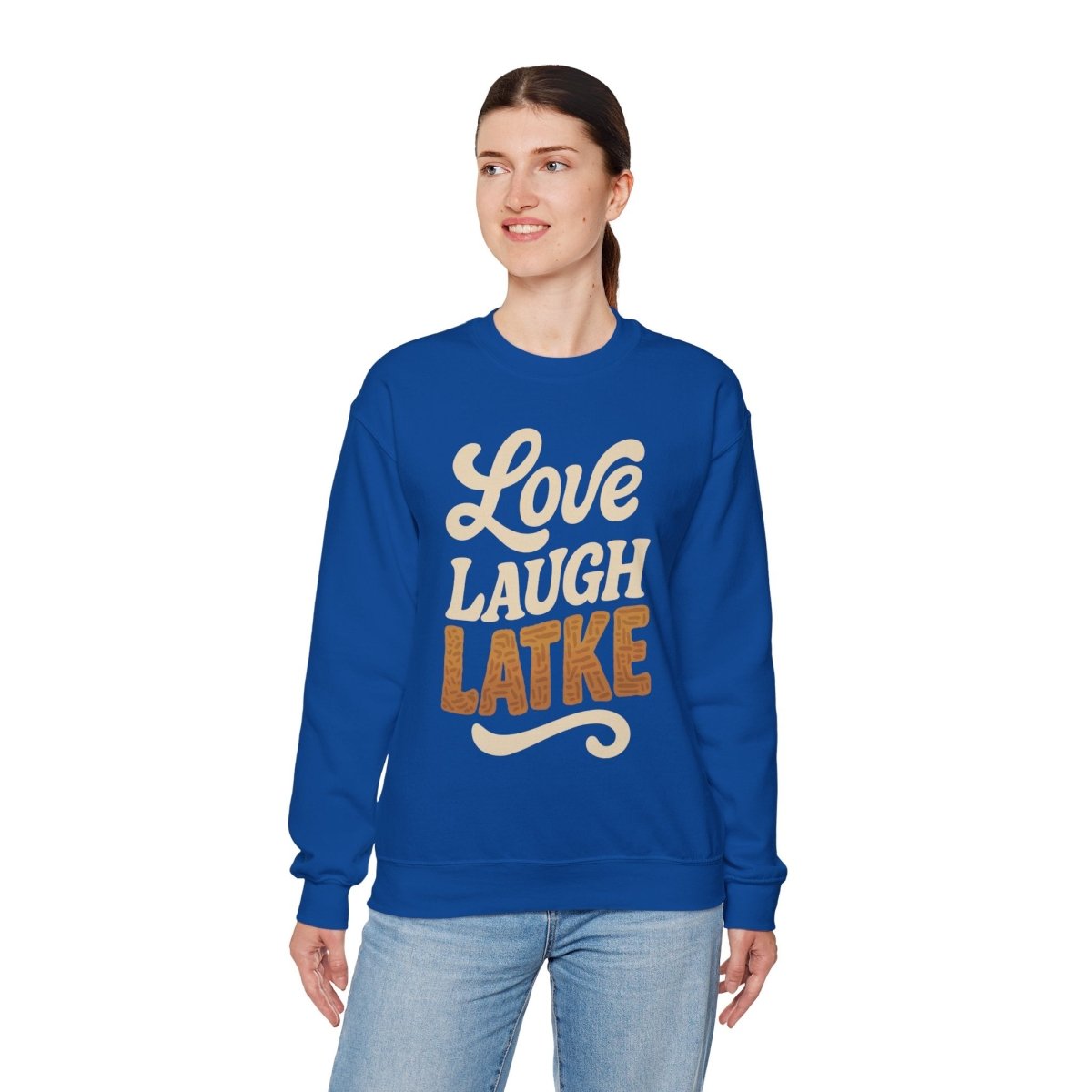 Love, Laugh, Latke | Mental Health Sweatshirt - Self - Care Shirts