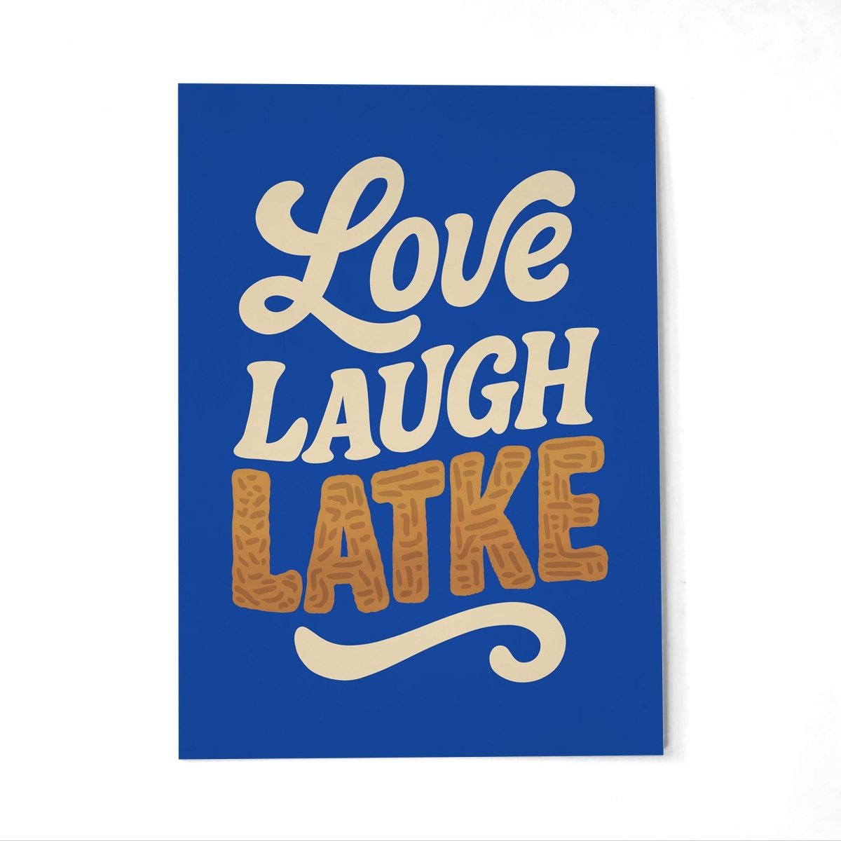 Love Laugh Latke Postcard - Self-Care Shirts