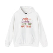 Mental Health Matters awareness hoodie - bold colorful hand-drawn design - Self-Care Shirts
