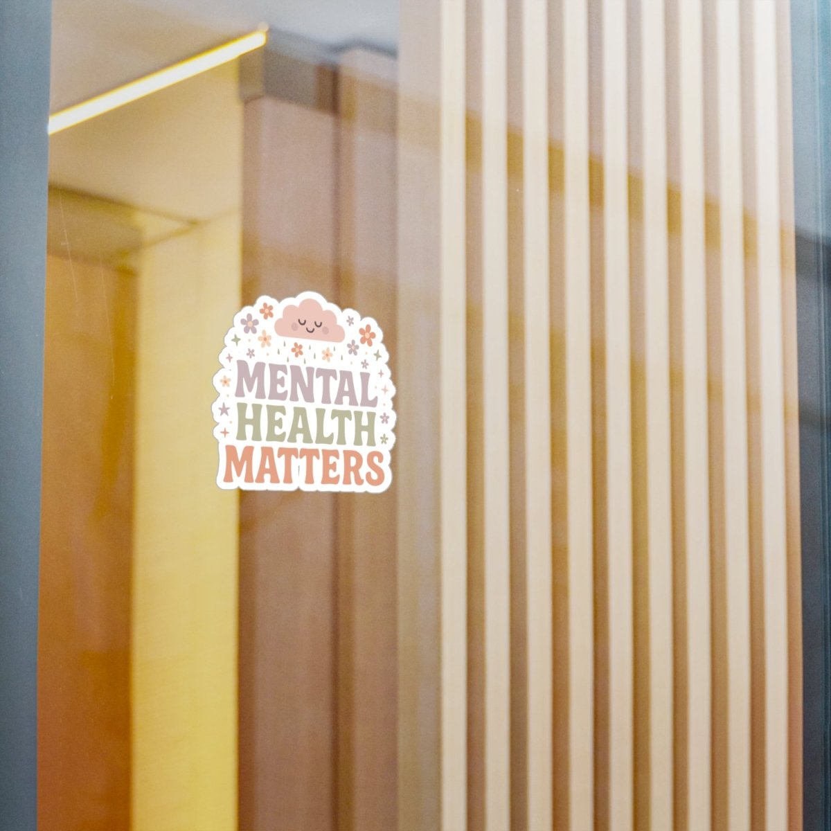 Mental Health Matters Removable Vinyl Decal - Self-Care Shirts for mental health