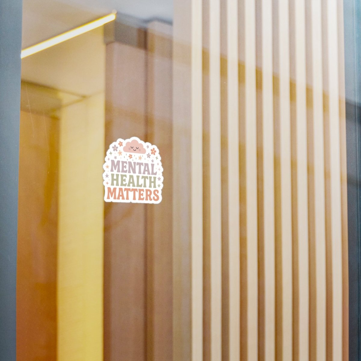 Mental Health Matters Removable Vinyl Decal - Self-Care Shirts for mental health