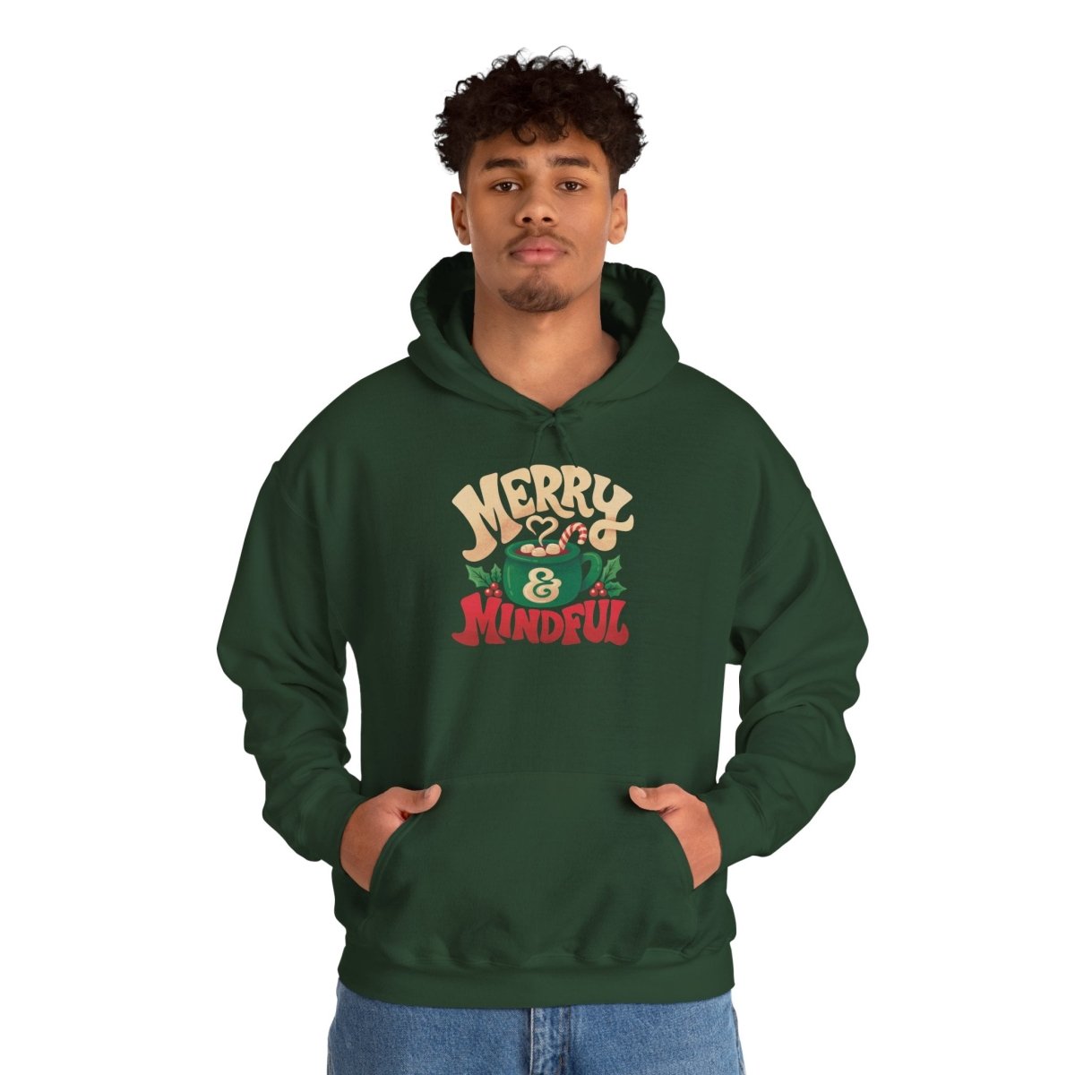 Merry & Mindful Hoodie - Self-Care Shirts
