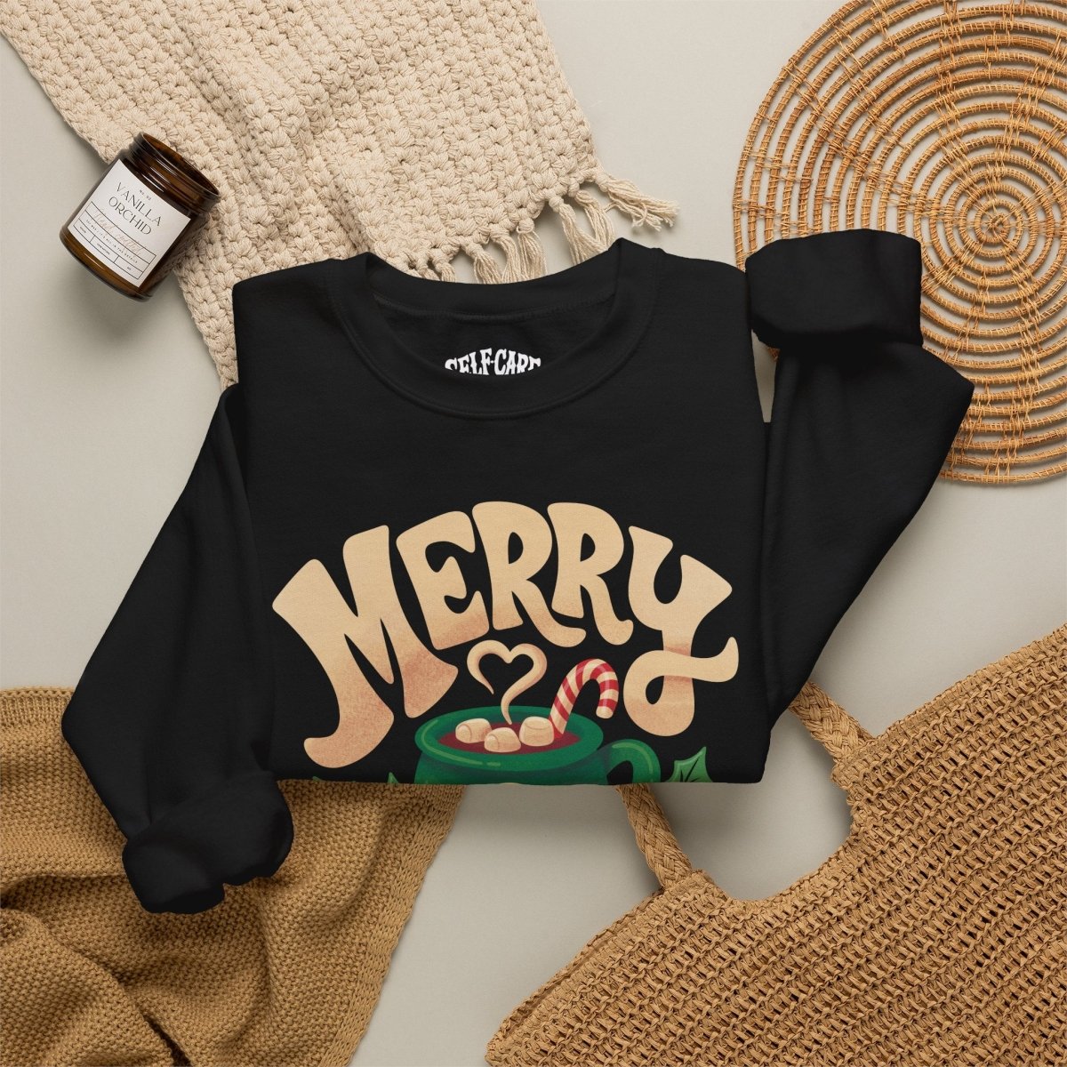 Merry & Mindful Sweatshirt - Self-Care Shirts