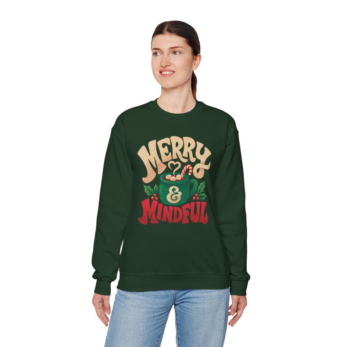 Merry & Mindful Sweatshirt - Self-Care Shirts