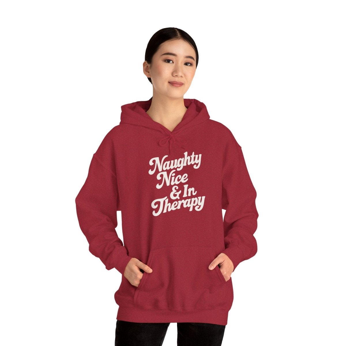 Naughty, Nice & In Therapy Hoodie - Self - Care Shirts