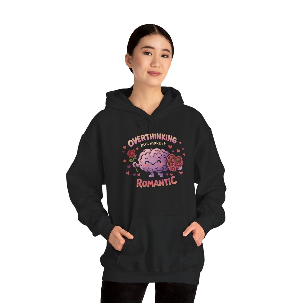 Overthinking but Make It Romantic Hoodie - Self - Care Shirts