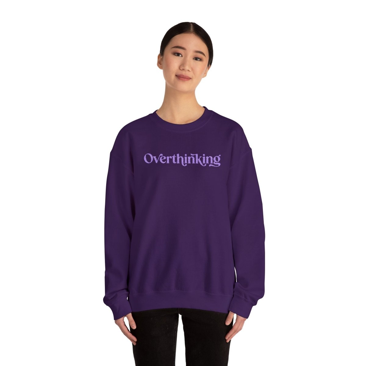 Overthinking | Embroidered Mental Health Sweatshirt - Self - Care Shirts