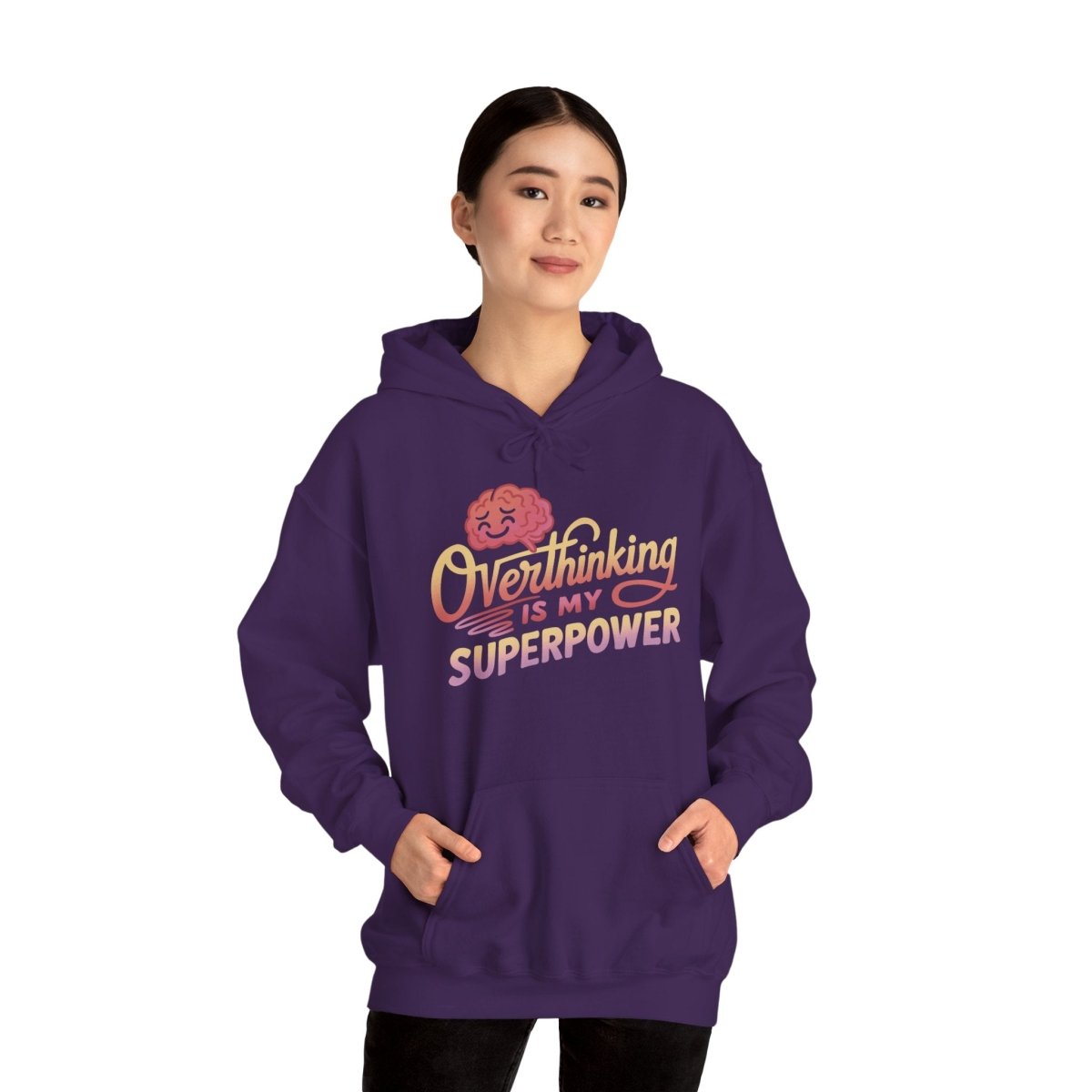 Overthinking Is My Superpower Hoodie - Self - Care Shirts