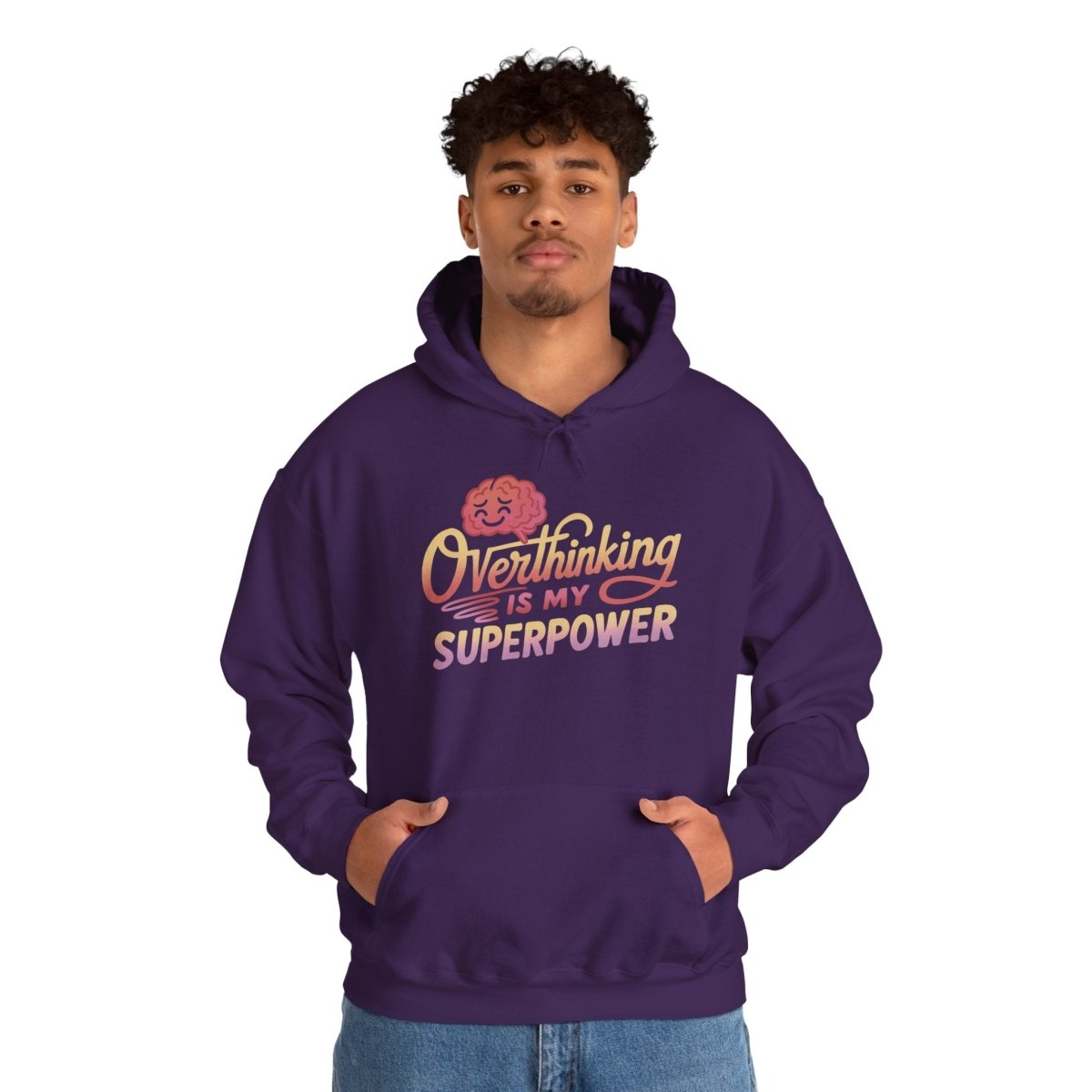 Overthinking Is My Superpower Hoodie - Self - Care Shirts