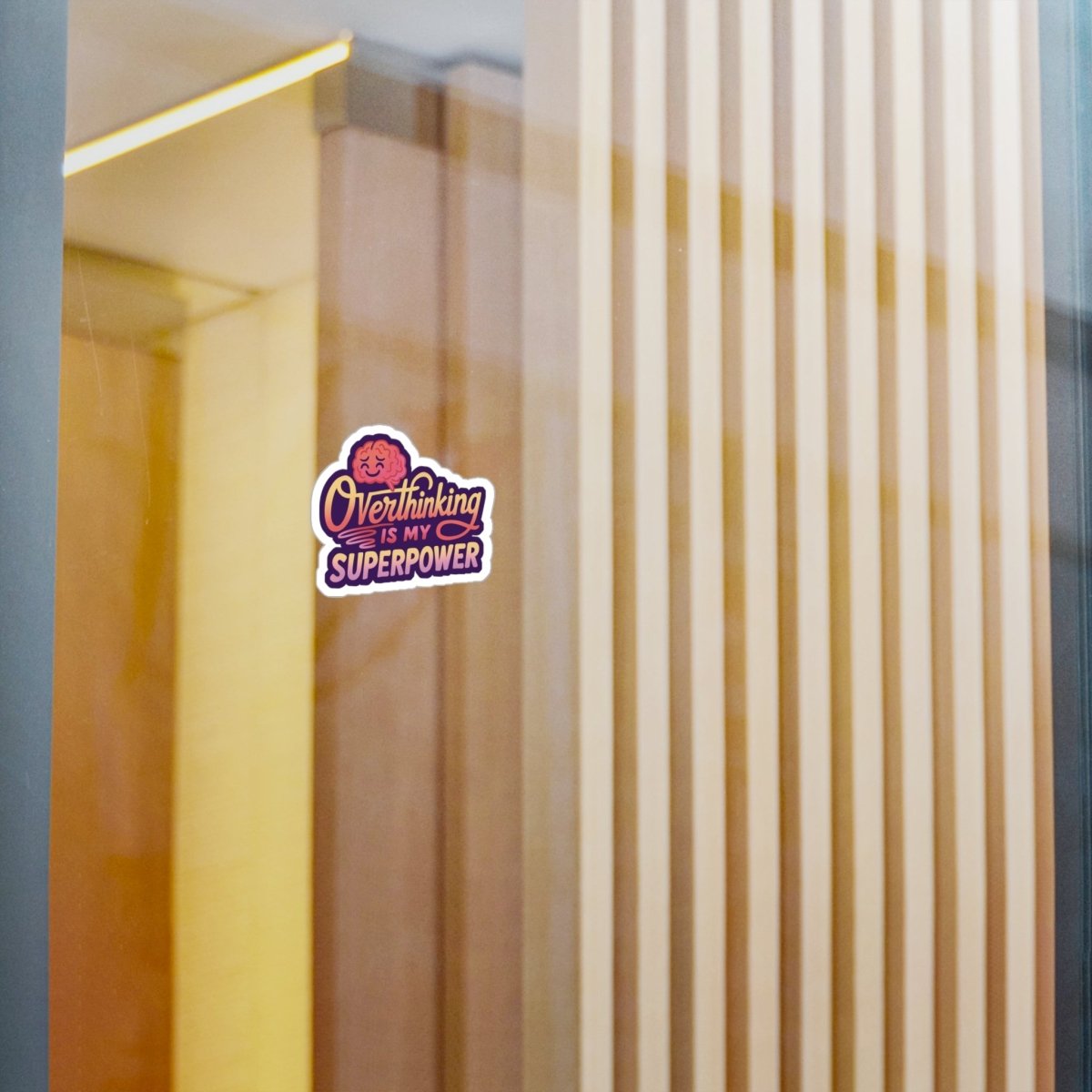 Overthinking Is My Superpower Sticker - Self - Care Shirts