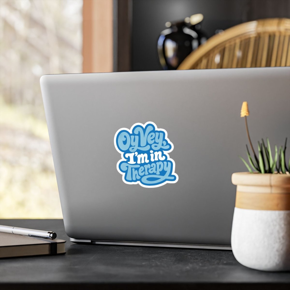Oy Vey, I'm in Therapy Sticker - Self-Care Shirts