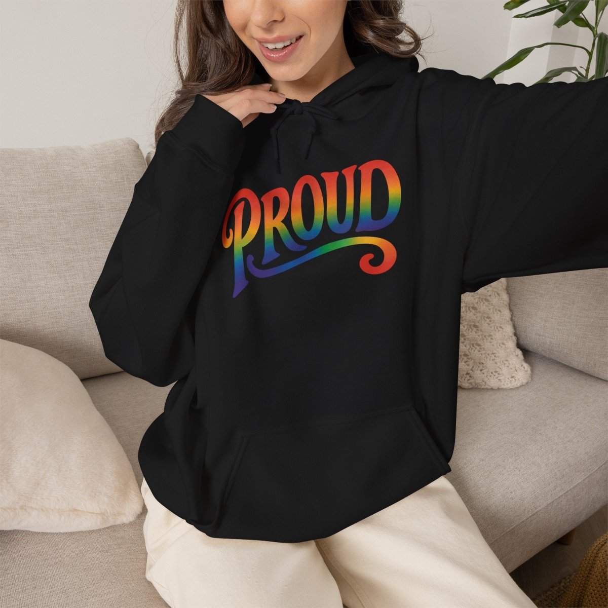 Proud Rainbow Hoodie - Self - Care Shirts