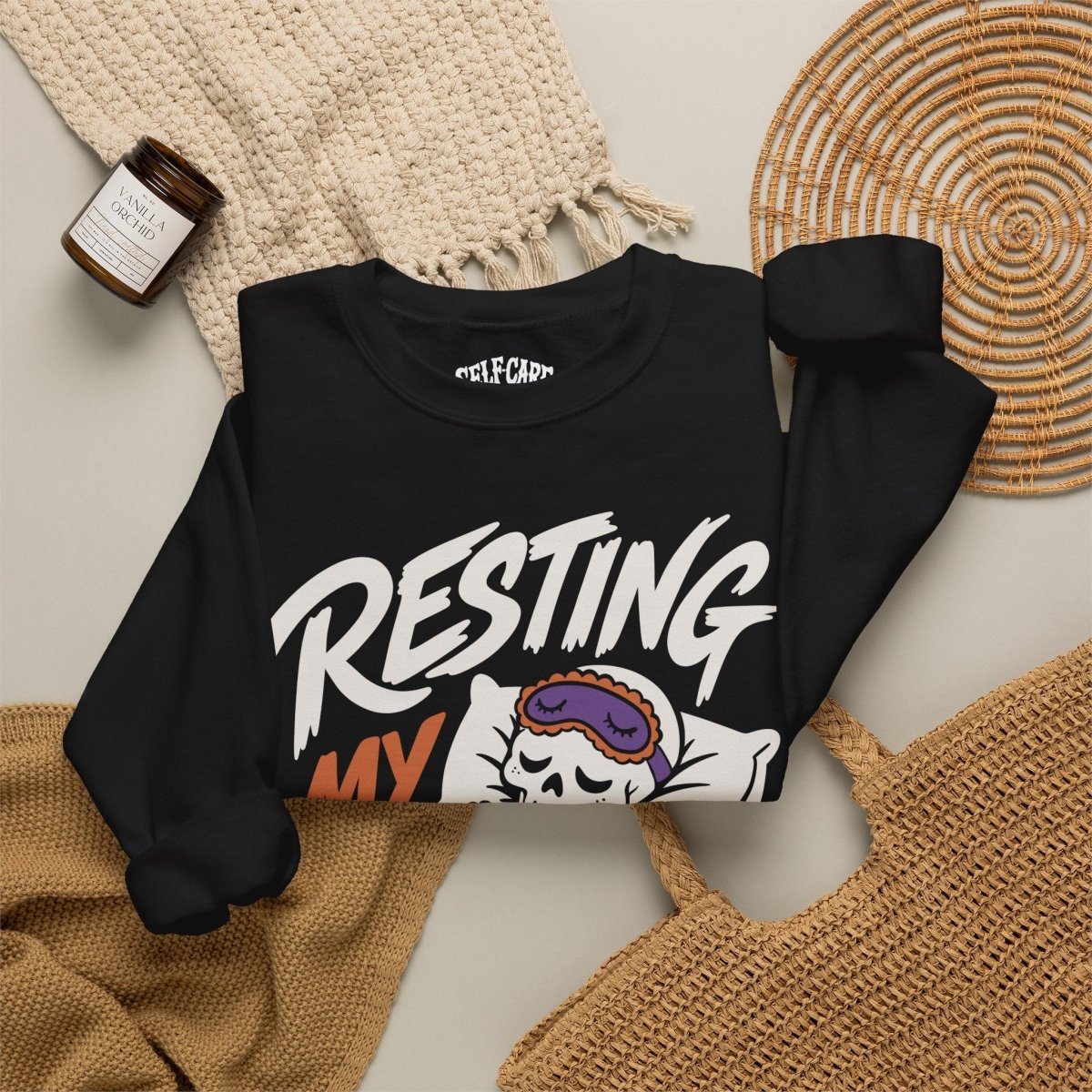 Resting My Bones Sweatshirt - Self-Care Shirts
