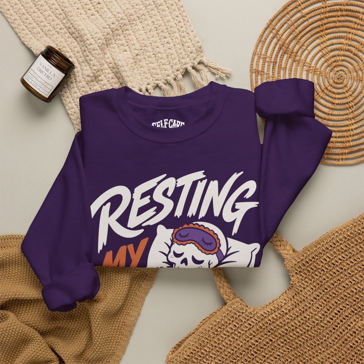 Resting My Bones Sweatshirt - Self-Care Shirts