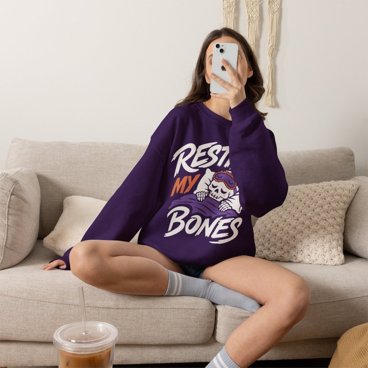 Resting My Bones Sweatshirt - Self-Care Shirts