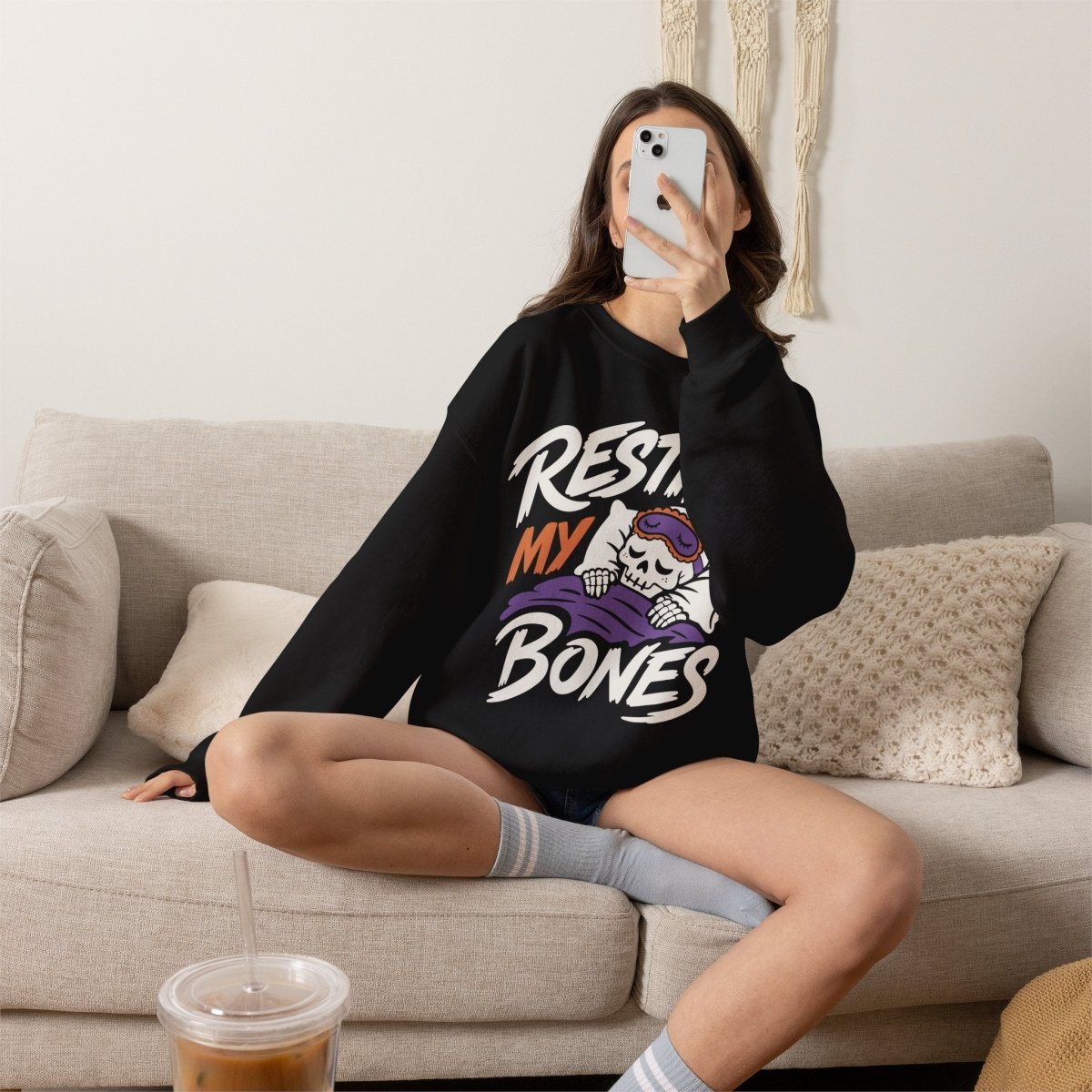 Resting My Bones Sweatshirt - Self-Care Shirts