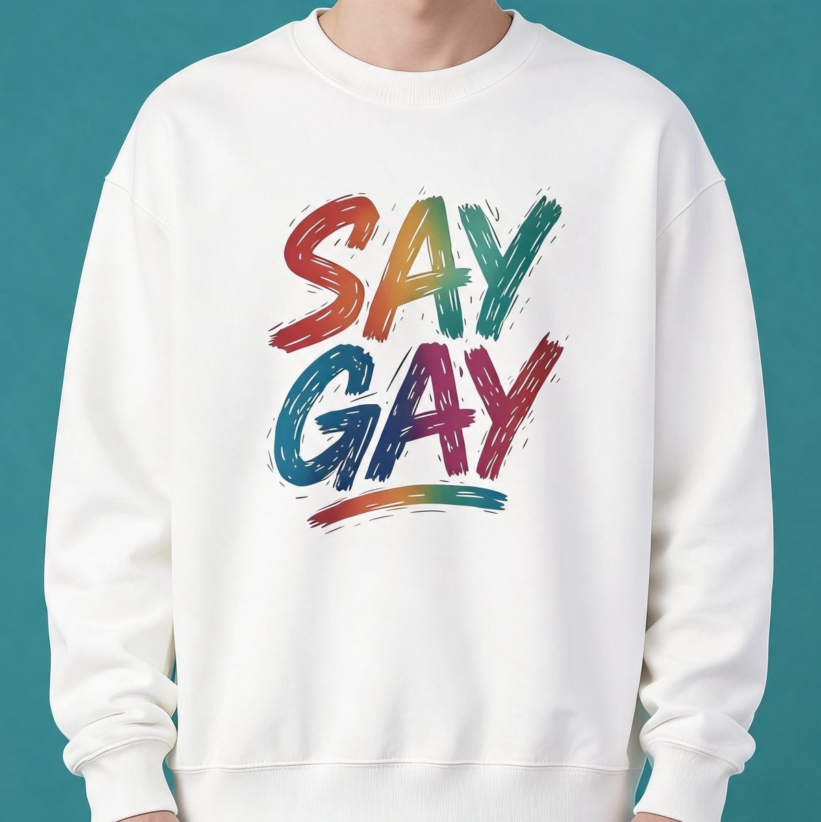 Say Gay Sweatshirt - Self-Care Shirts