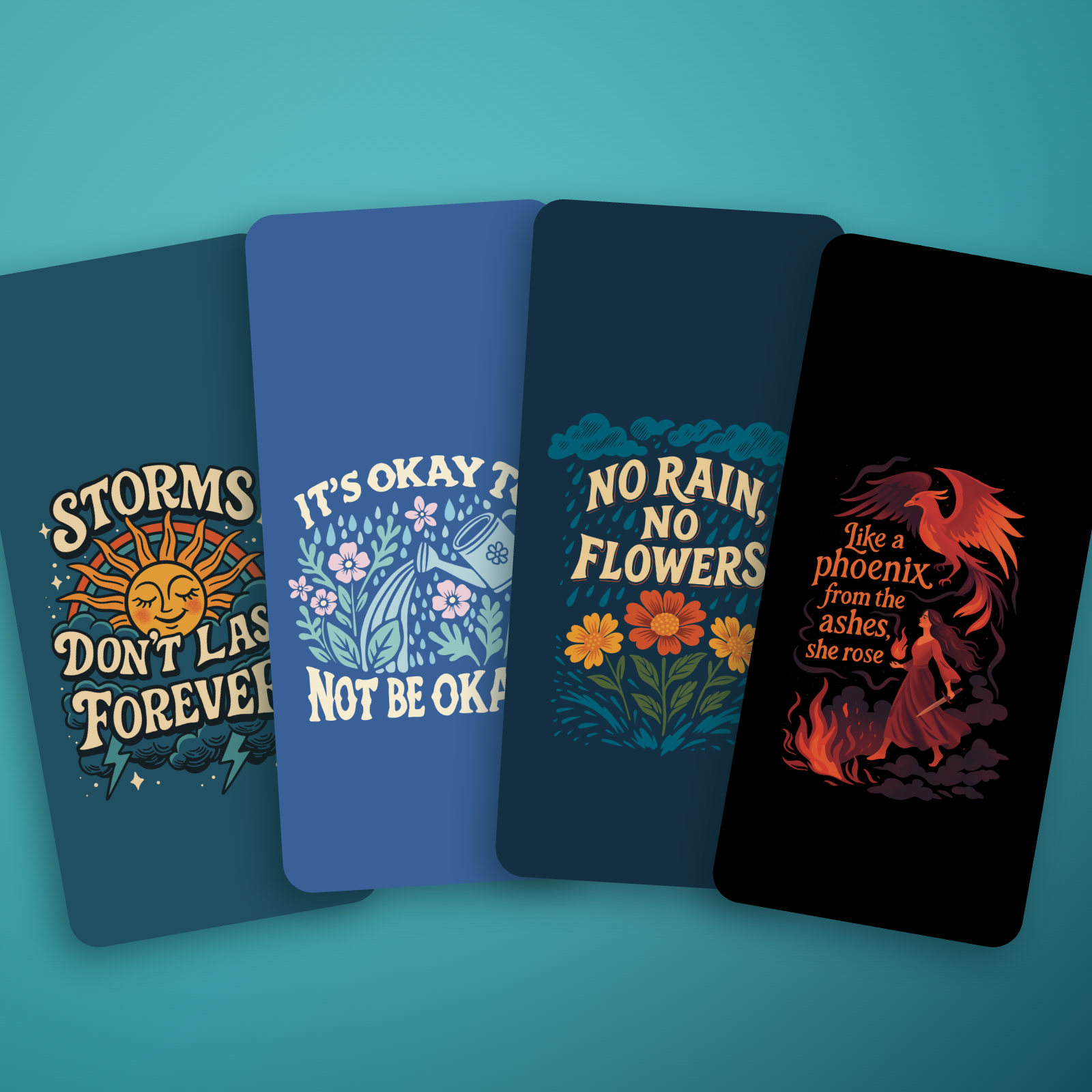 Heavy Seasons Lock Screens — 4 Designs