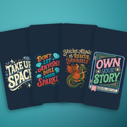 Take Up Space Lock Screens — 4 Designs