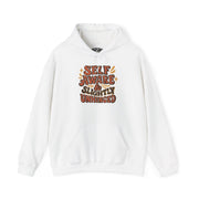 Self-Aware and Slightly Unhinged funny mental health hoodie - hand-drawn design - Self-Care Shirts